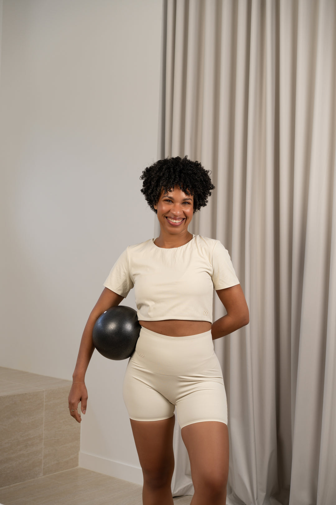 Core Cropped Tee - French Vanilla