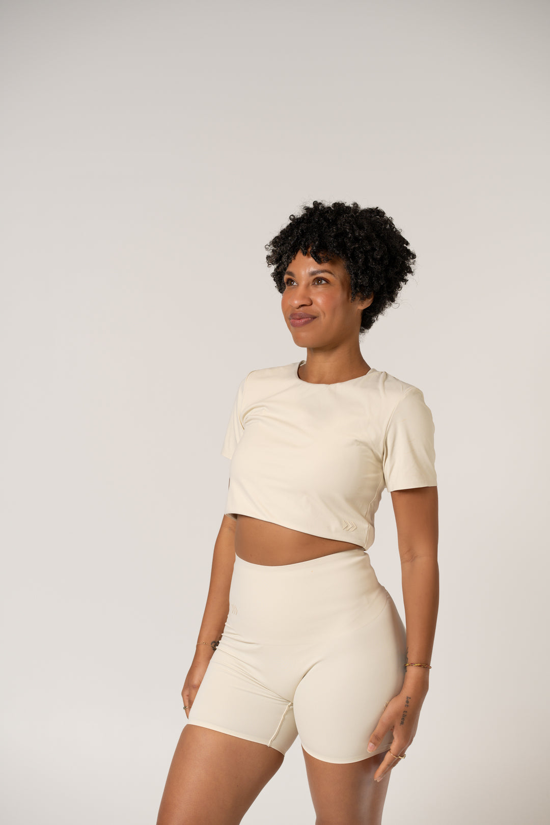 Core Cropped Tee - French Vanilla