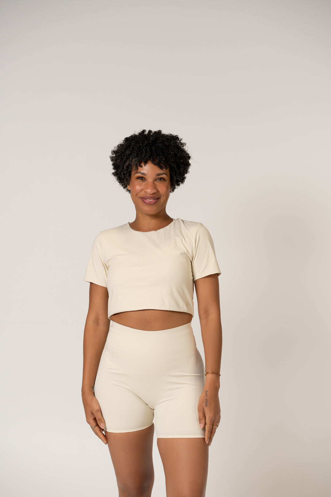 Core Cropped Tee - French Vanilla