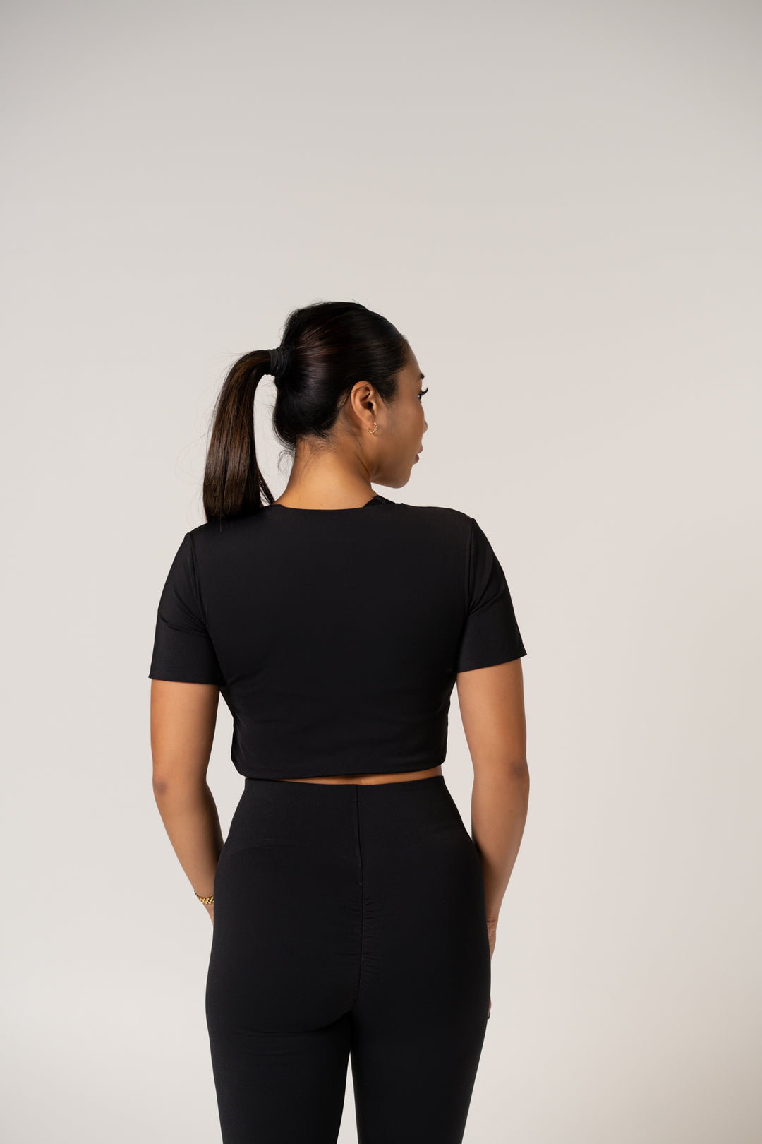 Core Cropped Tee - Noir